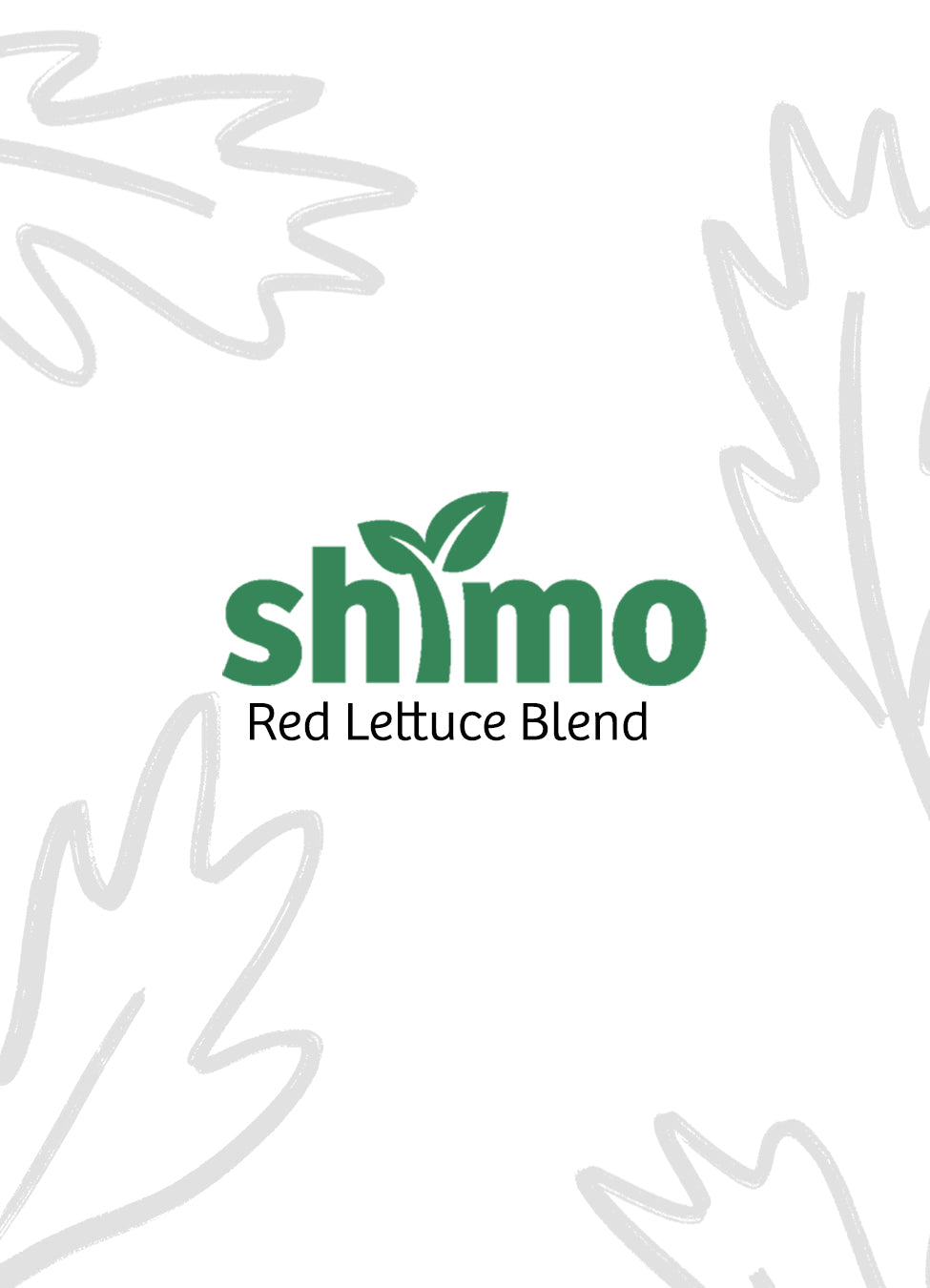 Shimo Red Lettuce Blend Seed Packet