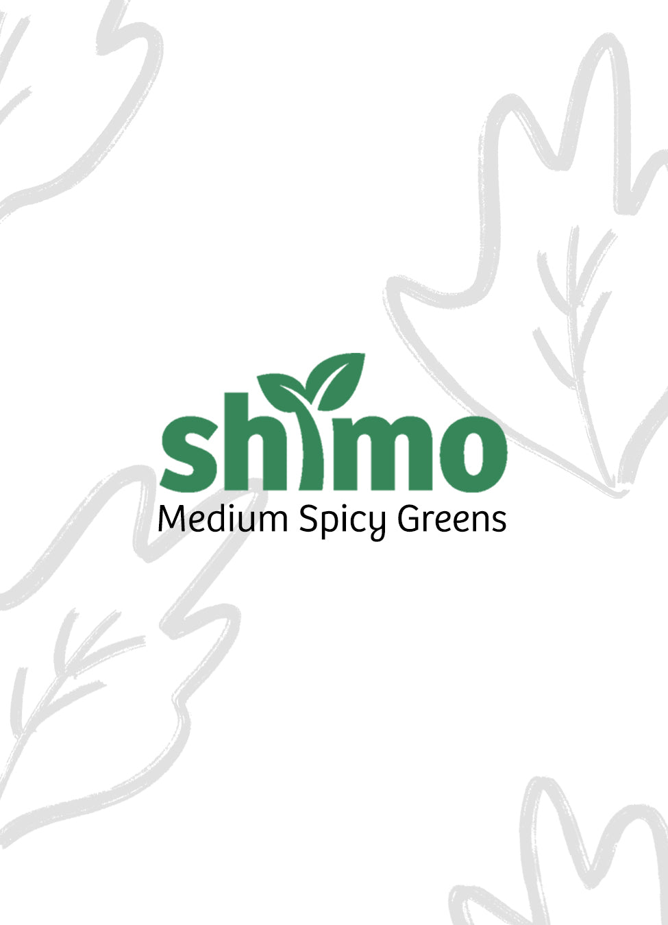 Medium Spicy Greens Seed Packet