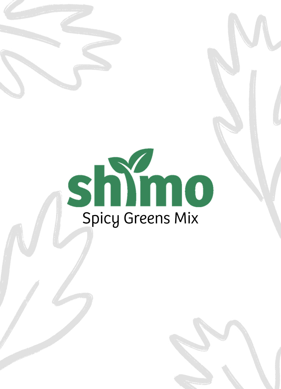 Shimo Spicy Greens Seed Packet